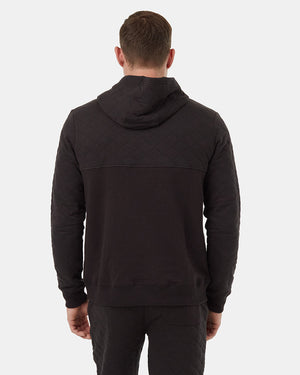 Black-Quilted-Graphic-Hooded-Pullover