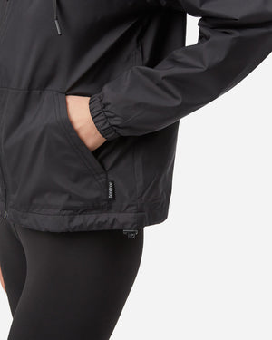 Black Women's Recycled Polyester Zip-Up