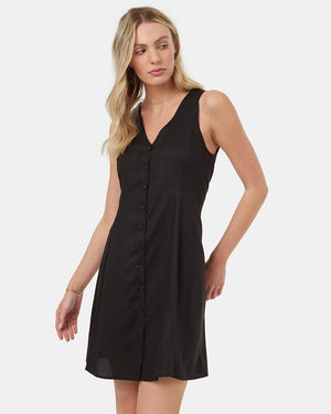 Black-Womens-Tencel-Cami-Dress