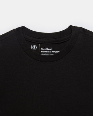 Black Kids Recycled Polyester Tee