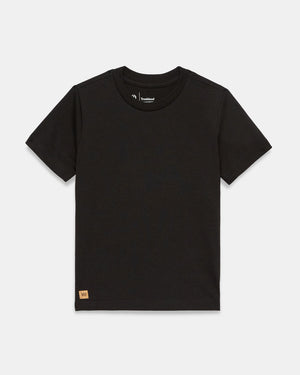 Black Kids Recycled Polyester Tee