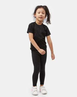 Black Kids Recycled Polyester Tee