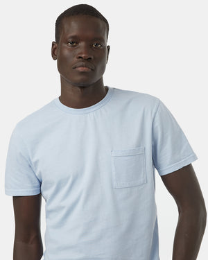 Blue Men's Organic Cotton Pocket Tee