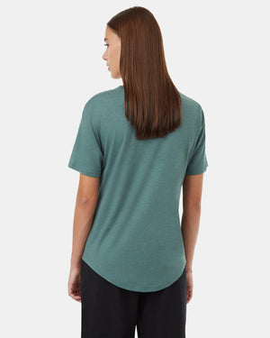 Blue-V-Neck-Short-Sleeve-T-Shirt