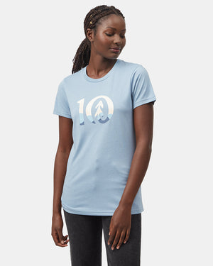 Blue Women's Eco-Friendly Graphic Tee