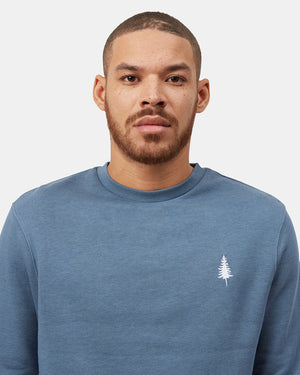 Blue Men's Long Sleeve Crew Neck Sweatshirt