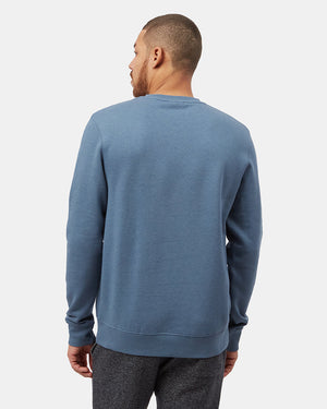 Blue Men's Long Sleeve Crew Neck Sweatshirt