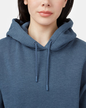 Blue Women's Eco-Friendly Pullover Hoodie