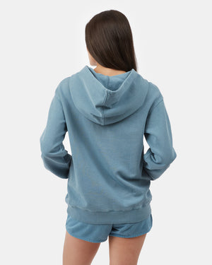 Blue Women's Organic Cotton French Terry Hoodie