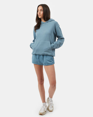 Blue Women's Organic Cotton French Terry Hoodie