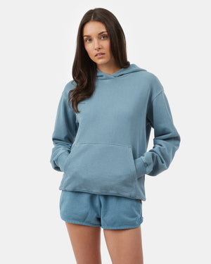 Blue Women's Organic Cotton French Terry Hoodie