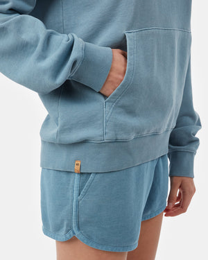 Blue Women's Organic Cotton French Terry Hoodie