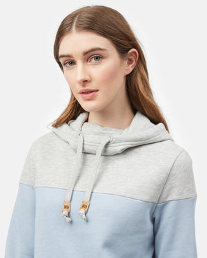 Blue,Gray Stripe Pullover Hoodie