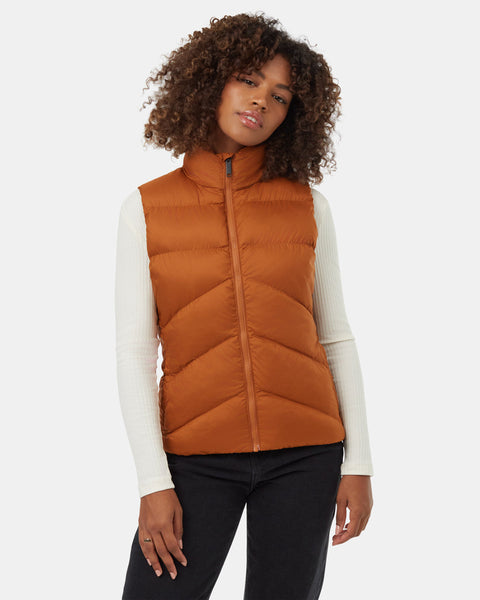 tentree Men's Puffer Vest - Recycled Polyester - Pine Bark - Size: M