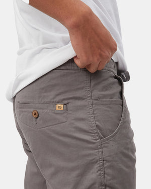 Gray Men's Twill Joggers