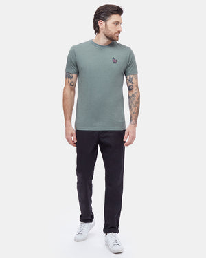 Green Crew Neck Graphic Tee