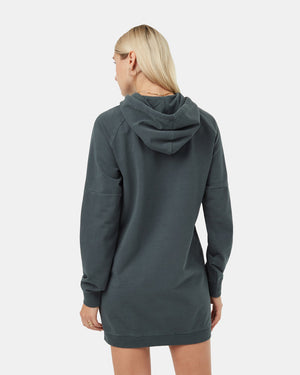 Green-Fleece-Pullover-Dress