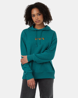 Green-Loose-Fitting-Embroidered-Graphic-Hoodie