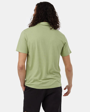 Green-Mens-Short-Sleeve-Polo-Neck-T-Shirt