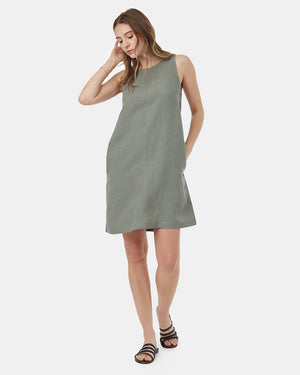 Green-Womens-TreeLinen-A-Line-Dress