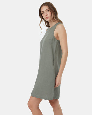 Green-Womens-TreeLinen-A-Line-Dress