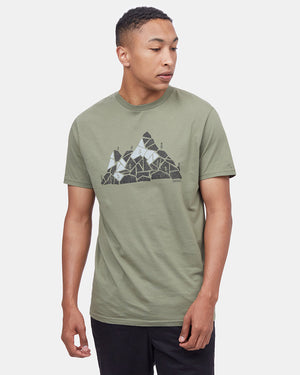 Green Mountain Crew Neck Graphic Tee