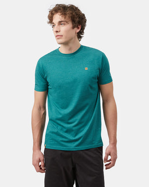 Green Recycled Polyester Crew Neck Tee