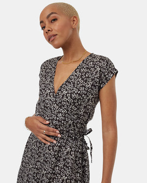 Multi-Womens-Tencel-Wrap-Dress