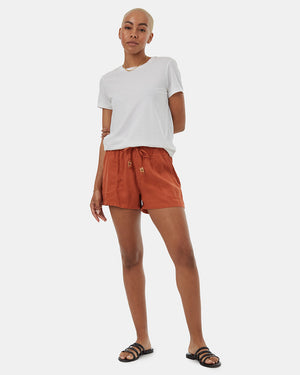 Orange-Womens-Casual-Summer-Shorts