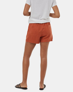 Orange-Womens-Casual-Summer-Shorts