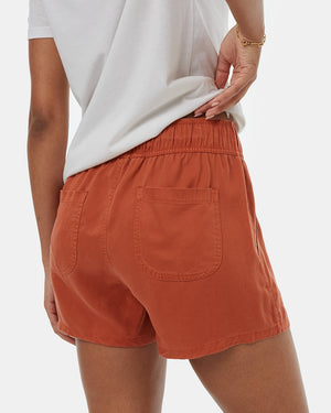 Orange-Womens-Casual-Summer-Shorts