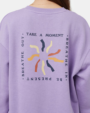 Purple-Womens-Graphic-Crew-Neck