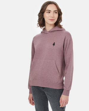 Purple Organic Fleece Pullover Hoodie