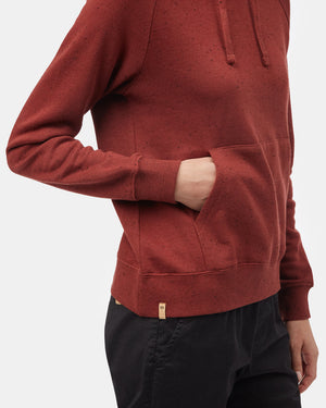 Red Organic Cotton Raglan Hoodie