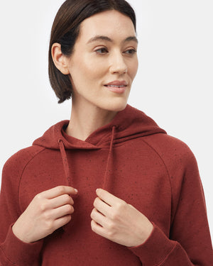 Red Organic Cotton Raglan Hoodie