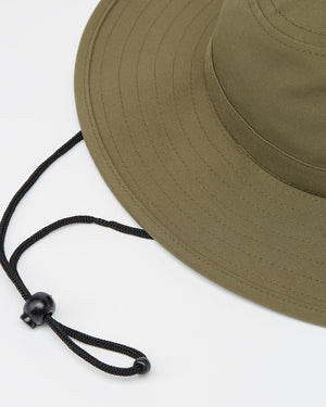 Green Recycled Polyester Safari Hat