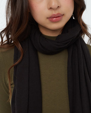 Black-Eco-Friendly Cotton Scarf