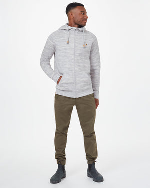 Gray Men's Eco-Friendly Zip-Up Hoodie