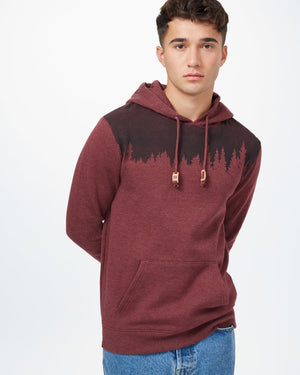 Red Treelinen Graphic Pullover