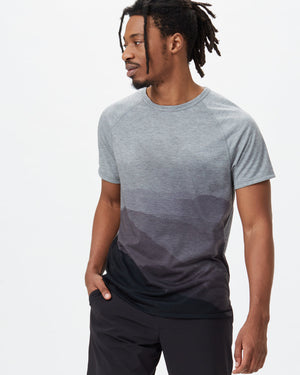 Black,Gray Men's Repreve Polyester T-Shirt