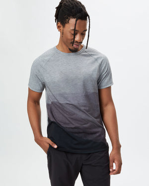 Black,Gray Men's Repreve Polyester T-Shirt