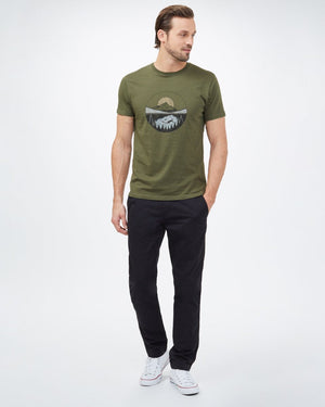 Green Organic Cotton Crew Neck T-Shirt