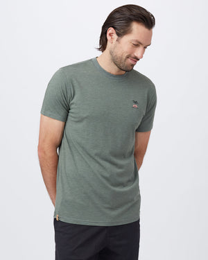 Green Recycled Polyester Crew Neck T-Shirt