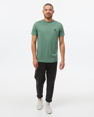 Green Crew Neck Graphic Tee