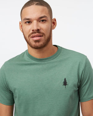 Green Crew Neck Graphic Tee