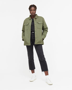 Green Utility Canvas Jacket