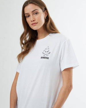 White Unisex Tree Graphic Tee