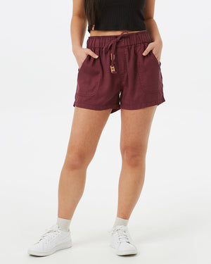 Red Women's Casual Summer Shorts