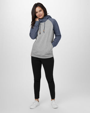 Blue Organic Cotton Pullover Hoodie