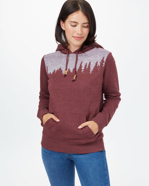 Red Tree Graphic Pullover Hoodie